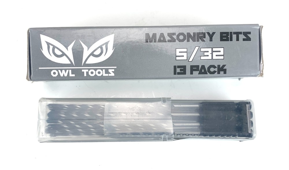 MASONRY BITS 5/12 Carbide Hammer Drill Bits new seal in box.