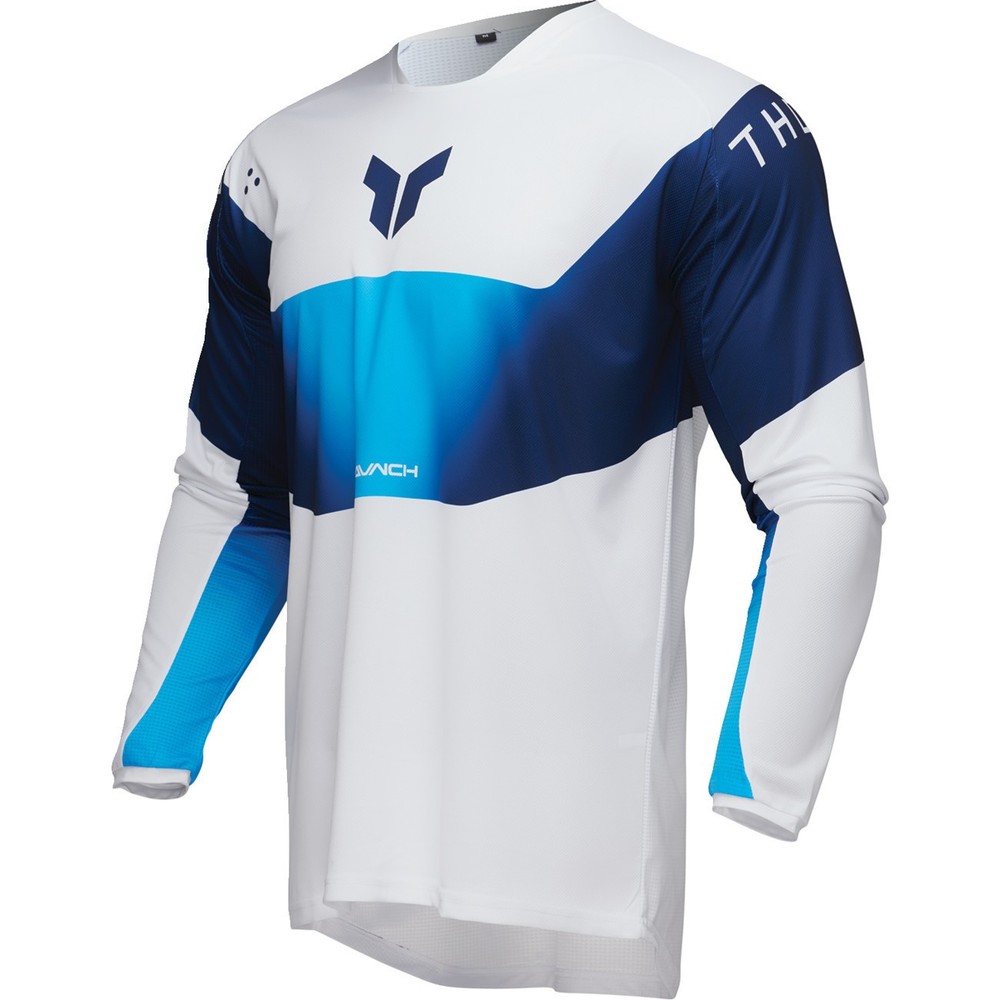 Thor LAUNCHMODE Storm Jersey, White, Off-Road