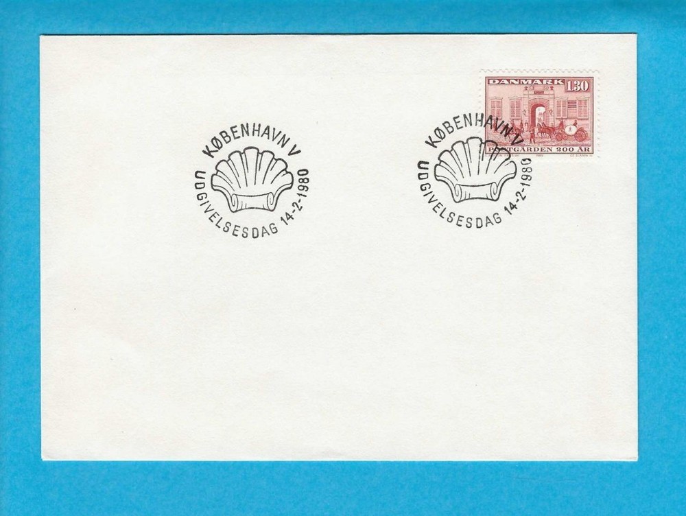 DENMARK - 1980 NATIONAL POSTAL SERVICE FDC - SCOTT 662 - N247