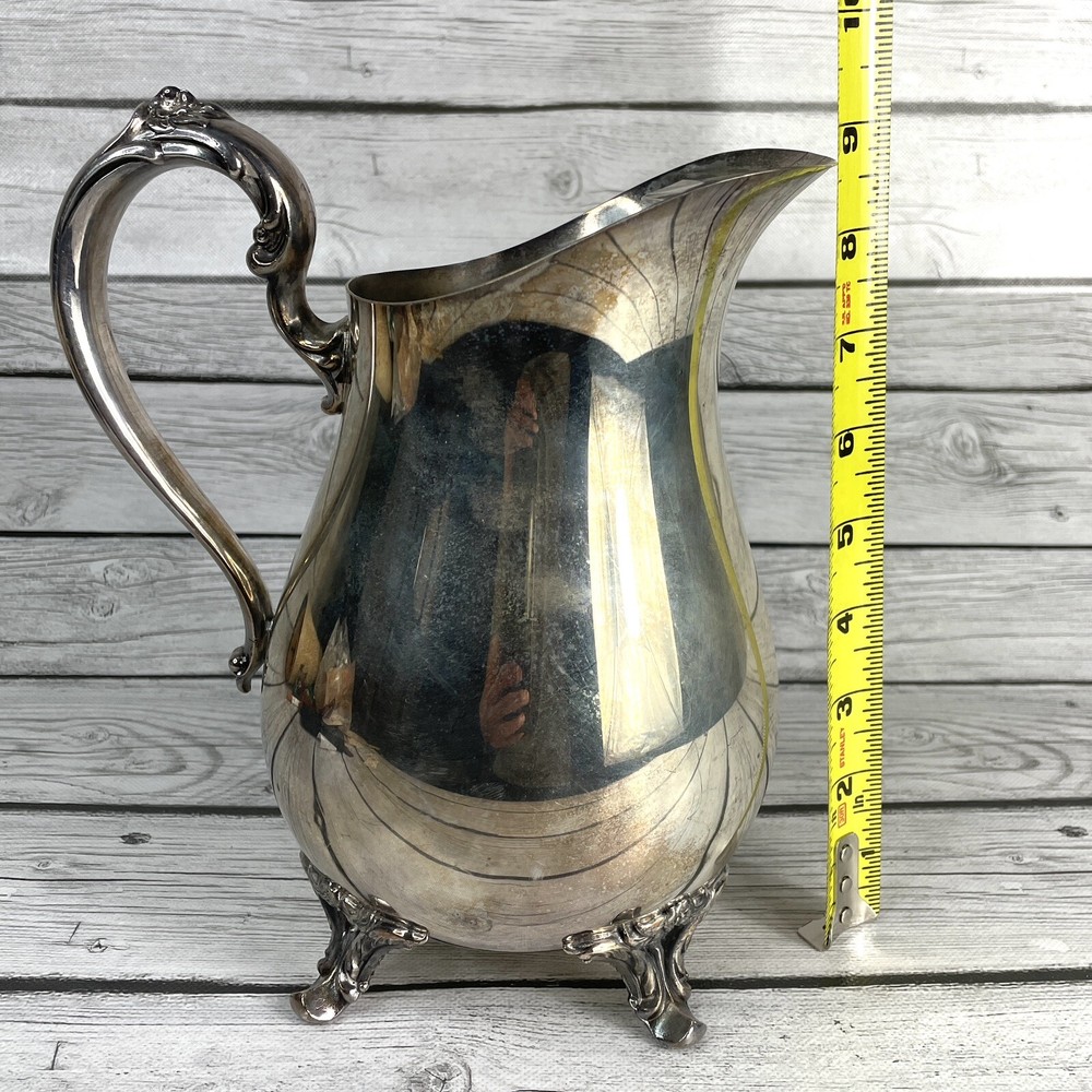 Vintage Silver Plated Pitcher FB Rogers silver co # 1117