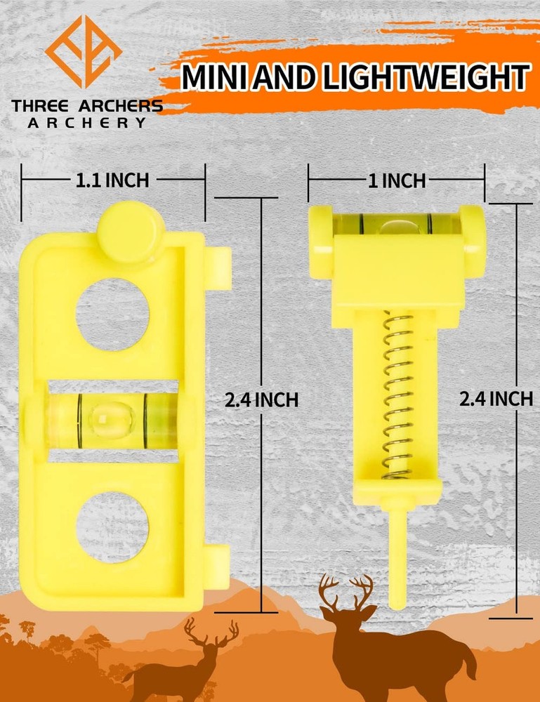 THREE ARCHERS Archery Bow Tuning and Mounting String Level Combo Kit for Comp...