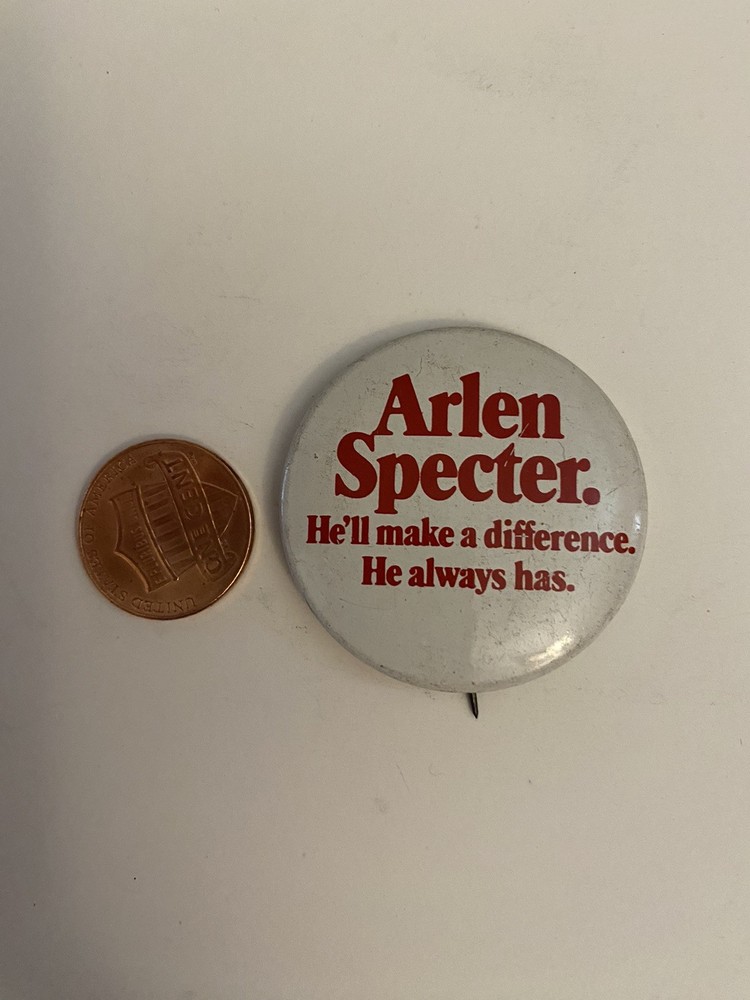 Arlen Specter He’ll Make A Difference Pin Back Button P43
