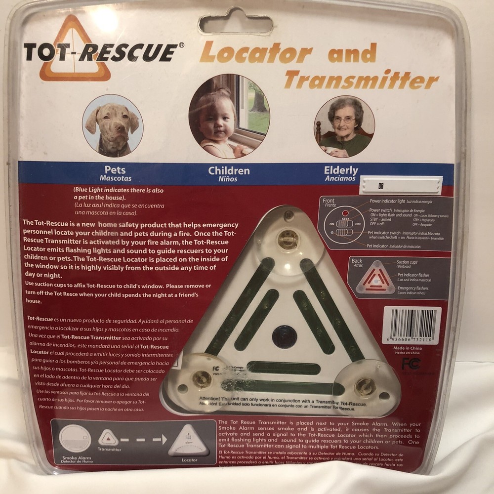 Tot -Rescue Locator and Transmitter Emergency Help Set