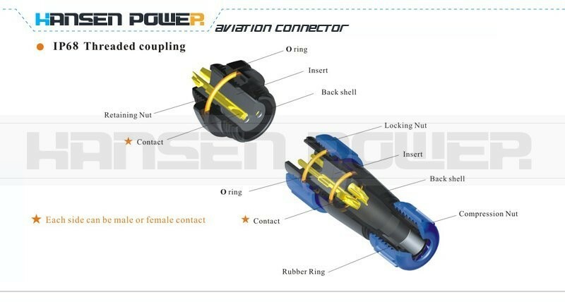 SP13 2Pin IP67 Waterproof Aviation Connector Plug Socket,Electrical Connector