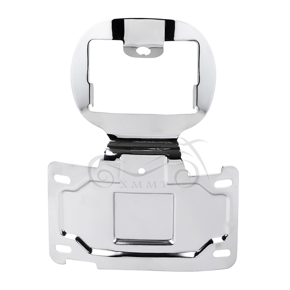 Chrome License Plate Relocator Bracket For Harley Electra Road Glide 2014-2020