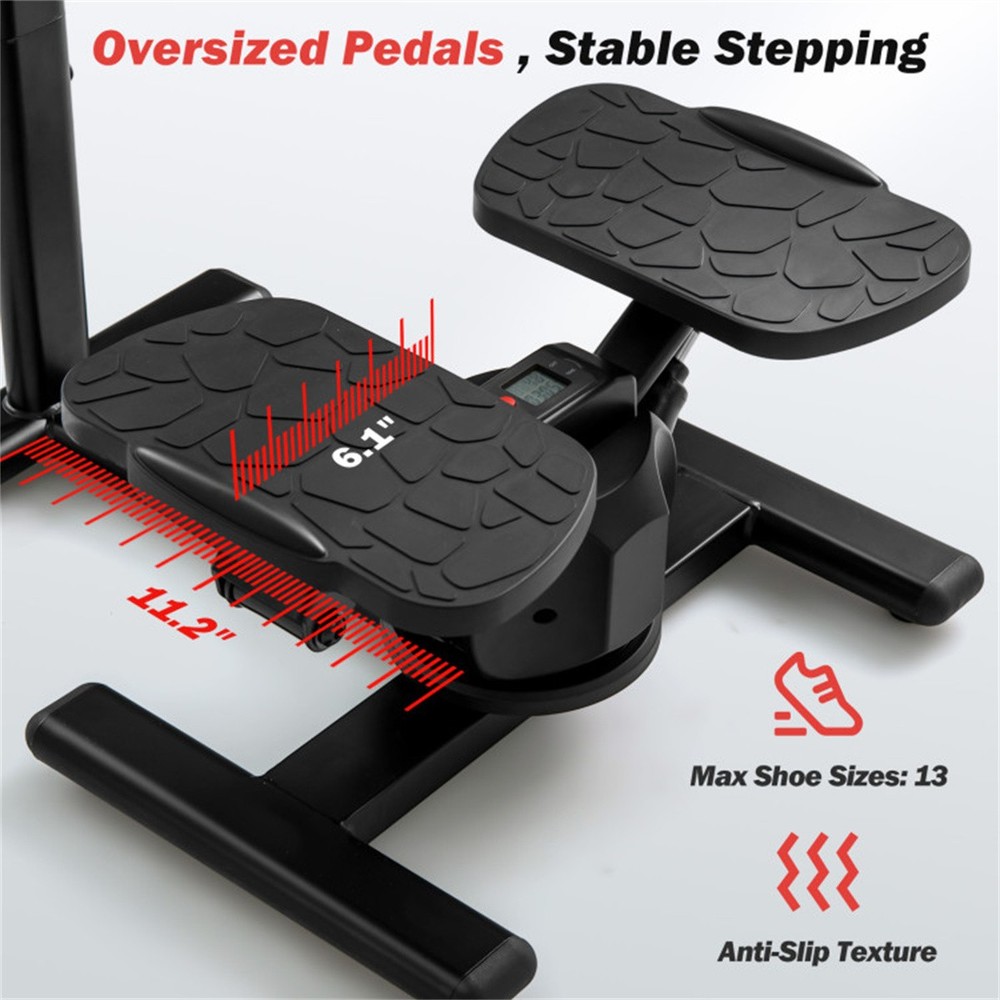 Multi-Functional Exercise Stepper - Step+Twist Design, 300lbs Capacity, Non-Slip