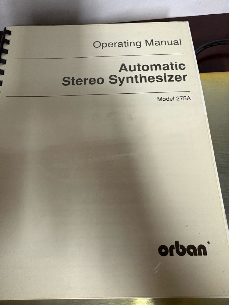 Vintage Orban 275A Automatic Stereo Synthesizer broadcast audio processor