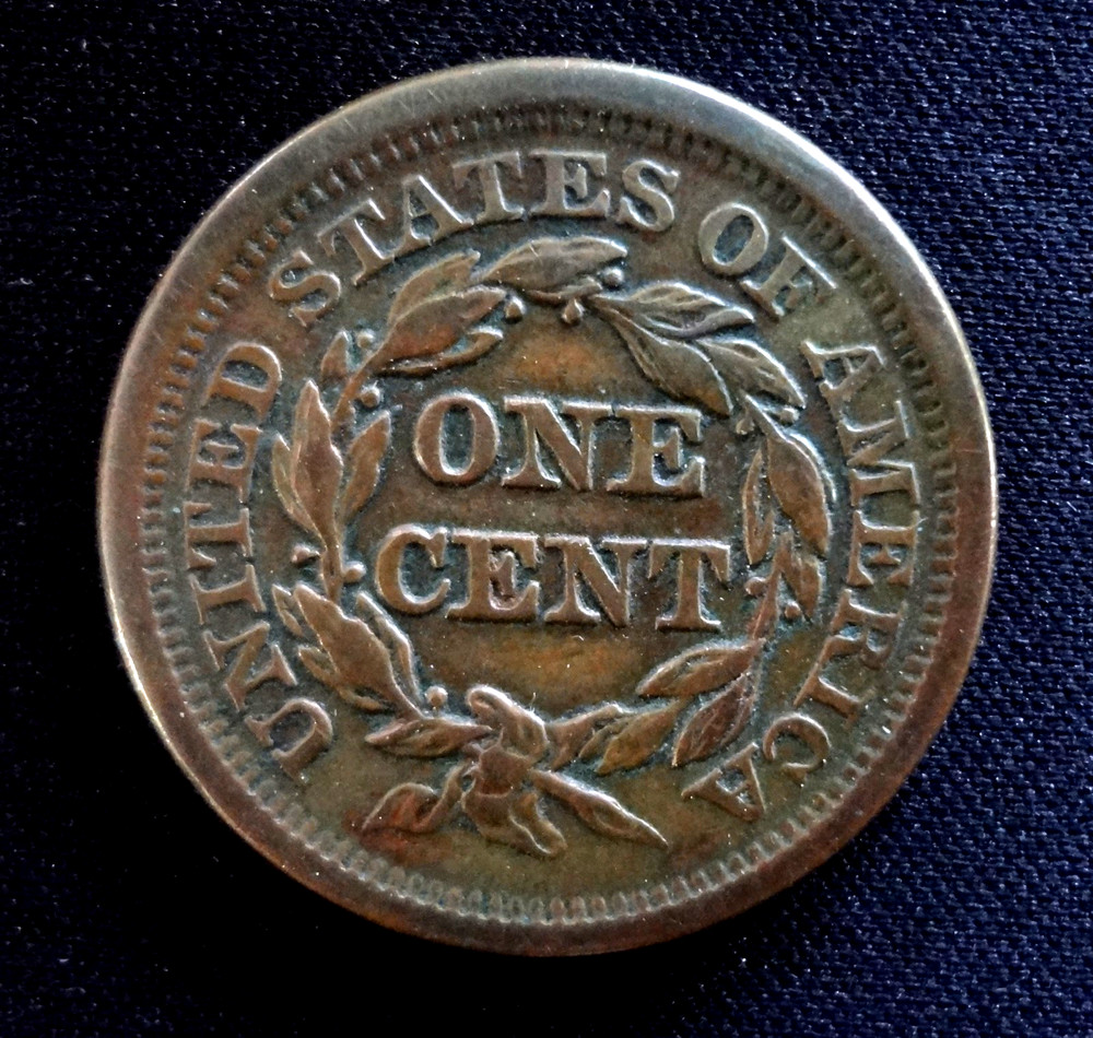 1851 Braided Hair Large Cent