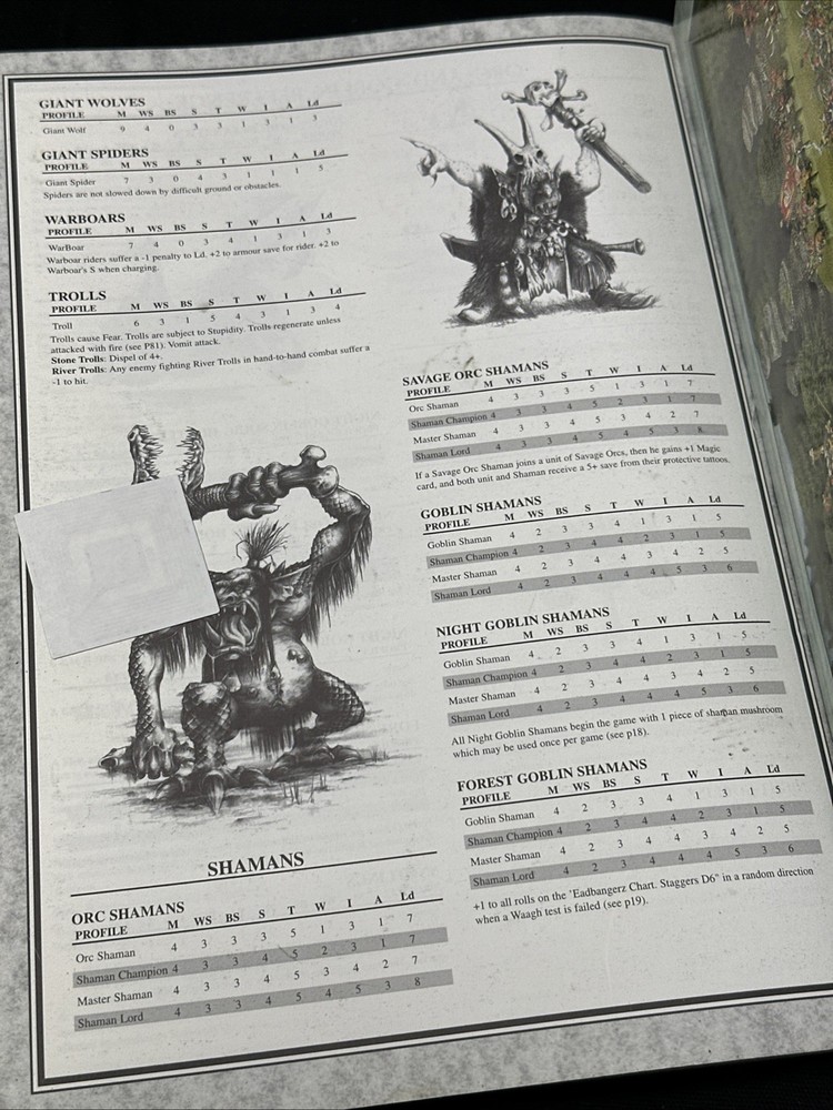 Warhammer Armies Orcs & Goblins Games Workshop Supplement 1996