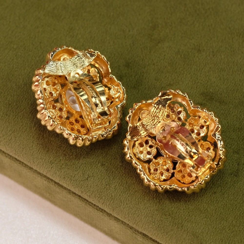 Vintage Ciner Statemnet Earrings 1980s