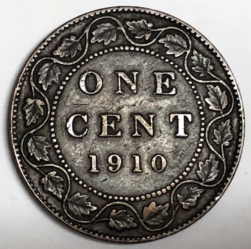 # C5566    CANADA  COIN,      LARGE CENT    1910