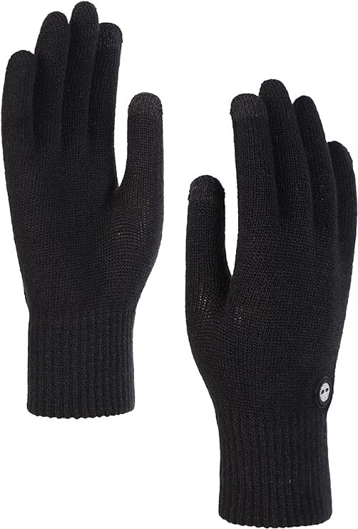 Timberland Men's Magic Glove with Touchscreen Technology, Black, One Size