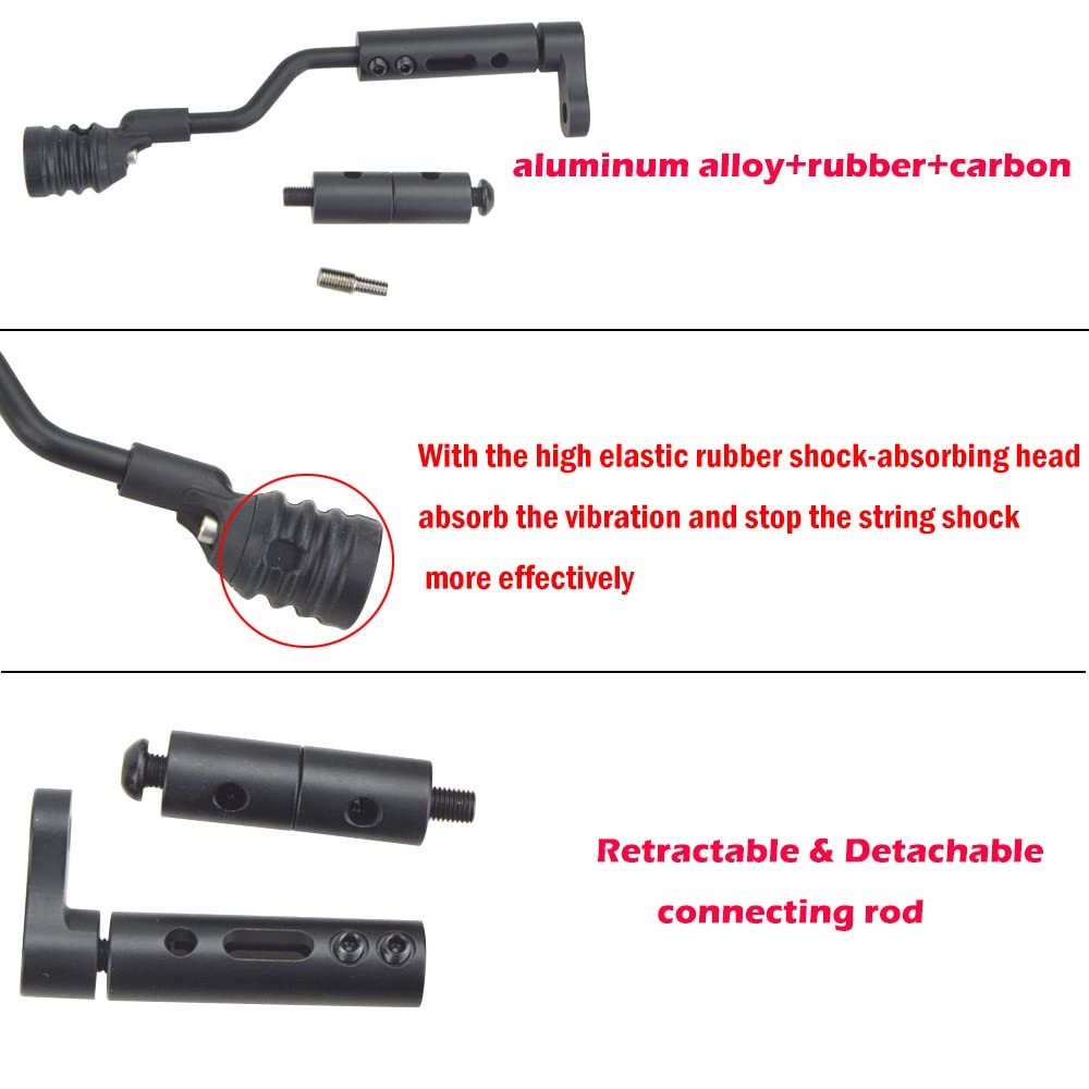 ZSHJGJR String Stop Bracket Decelerator Rod String Vibration Balance Bowstring S