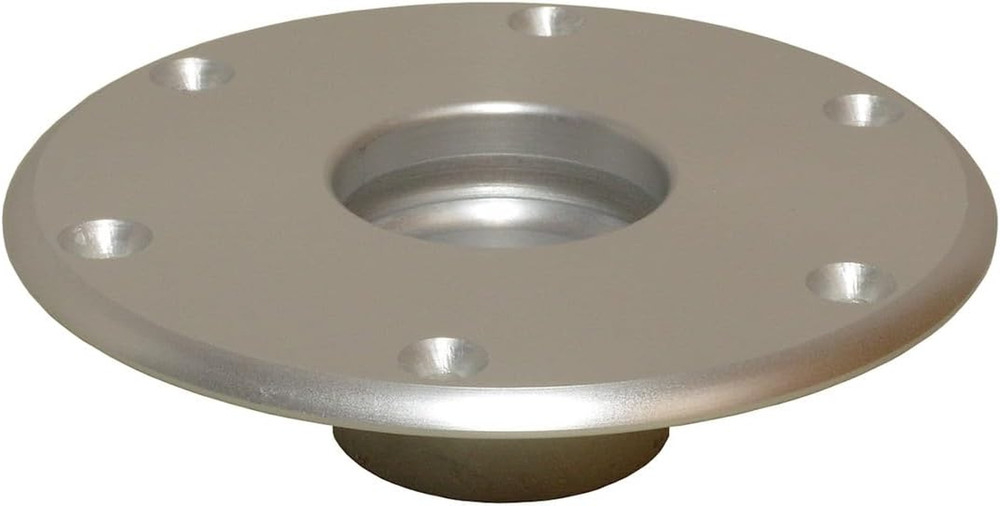 1660017 Stowable 2-3/8" Table Base - Anodized Aluminum,Silver