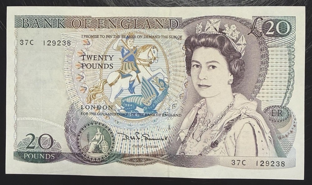 Old Twenty £20 Pound Note Uncirculated