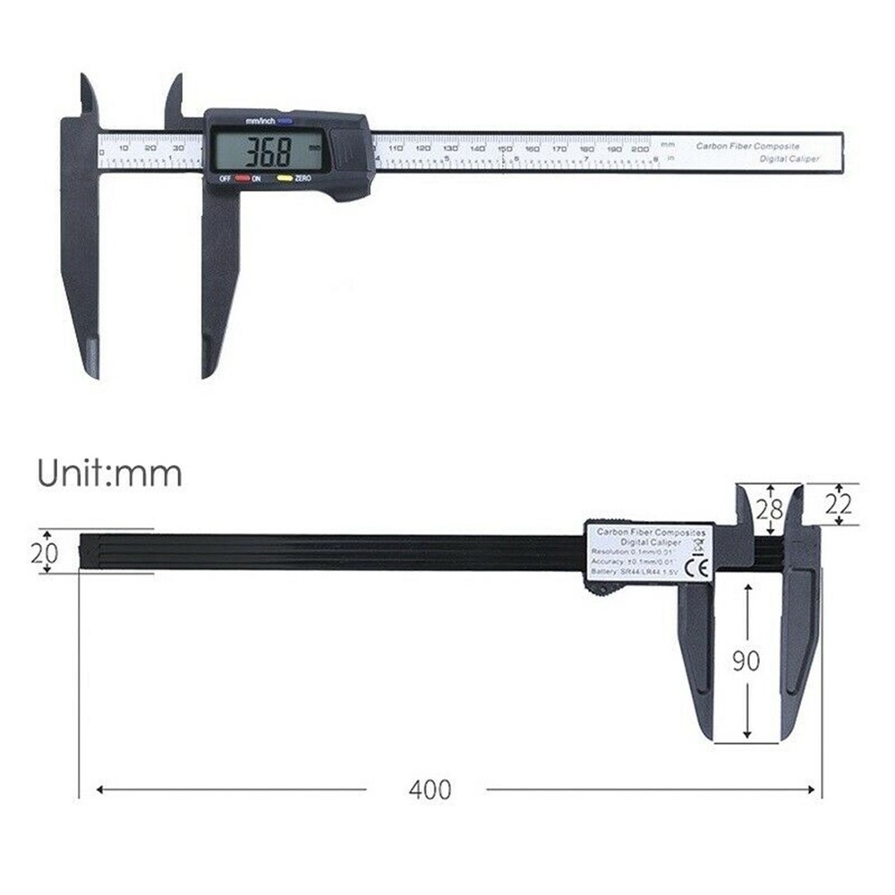0-300mm Guage LCD Electronic Digital Vernier Caliper Large Measure Range Tool