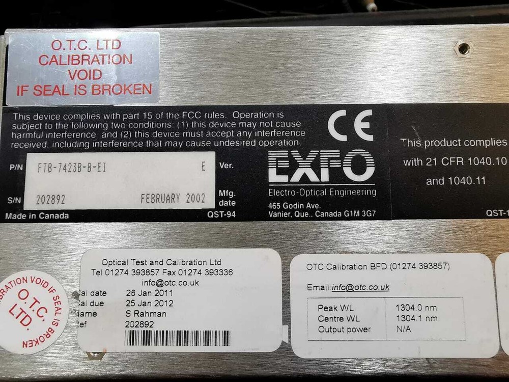 EXFO - FTB-7423B-B-EI SM OTDR module