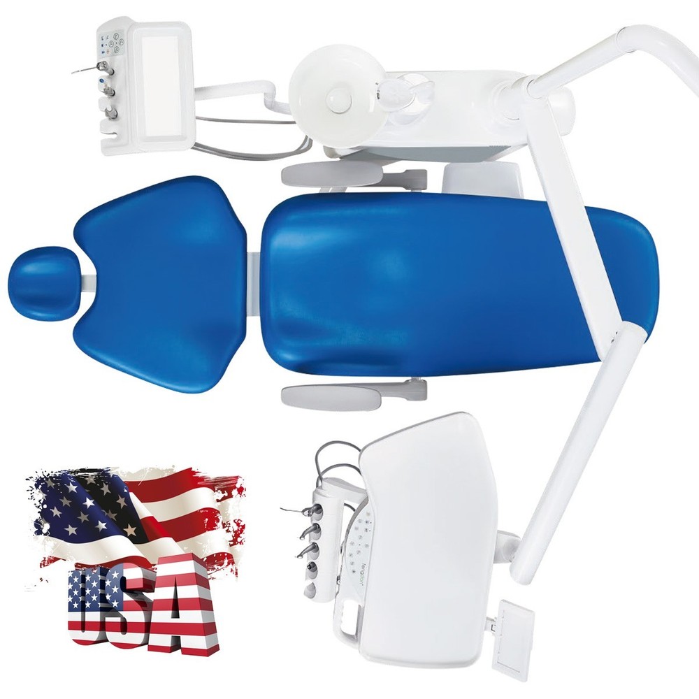Dental Unit Chair Computer Controlled DC Motor PU Leather Treatment Unit