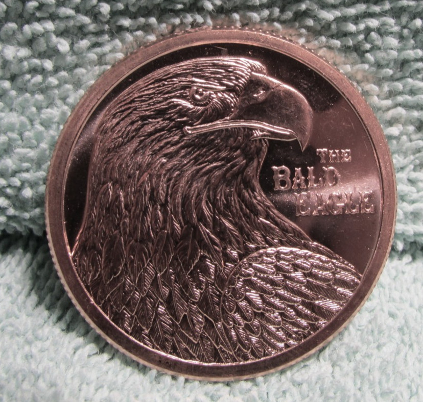 Bald Eagle1 oz Copper Coin