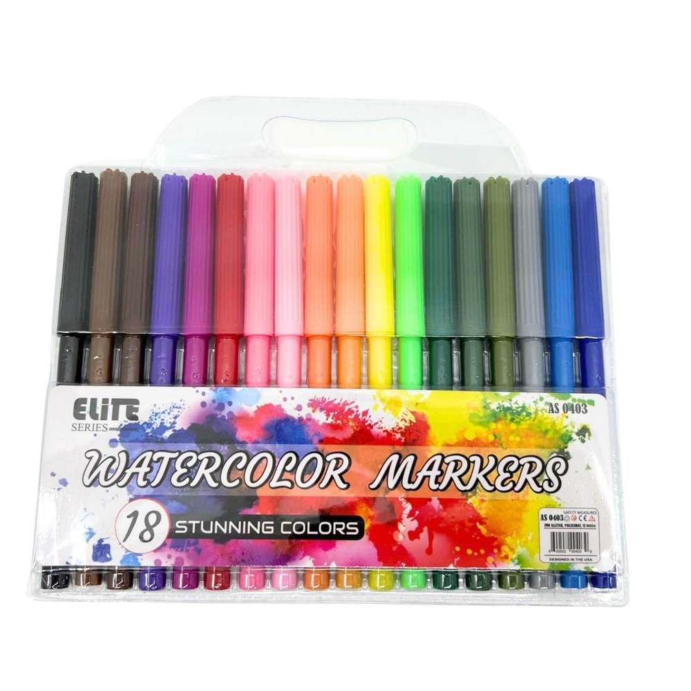 Watercolor Markers: 18 Pack