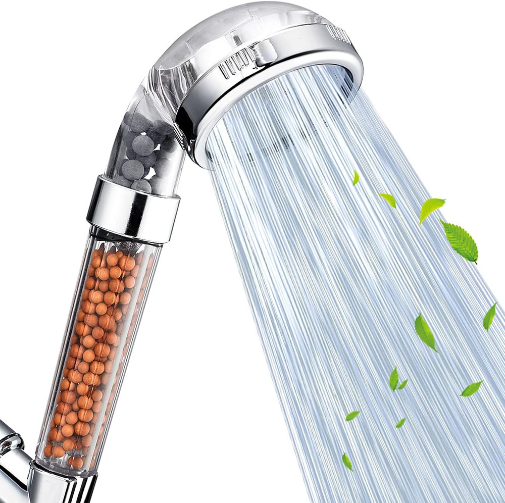 Shower Head, Filter Filtration High Pressure Water Saving 3 Mode Function Spray