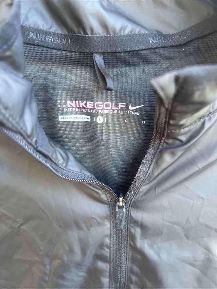 Nike Golf Jacket Quarter Zip Gray Size Large