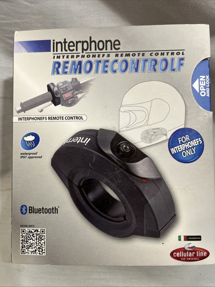 Black Wireless Bluetooth Media Button Remote Controller For Motorcycle Handlebar