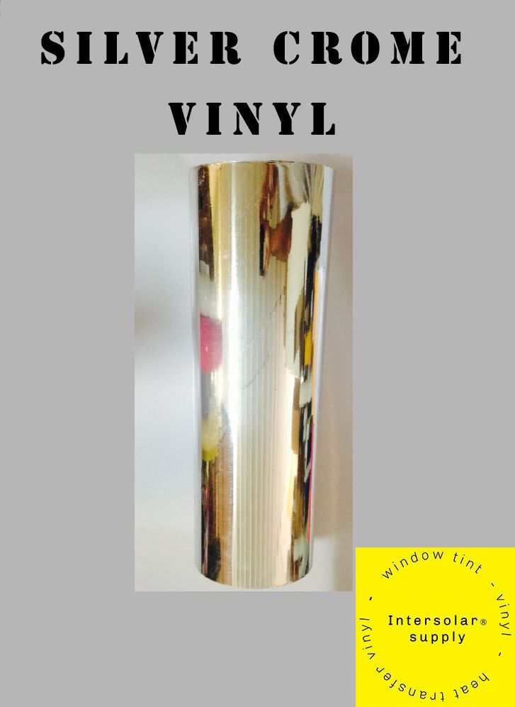 SILVER GLOSSY SIGN VINYL 12" x 50 yards FOR CUTTER PLOTTER