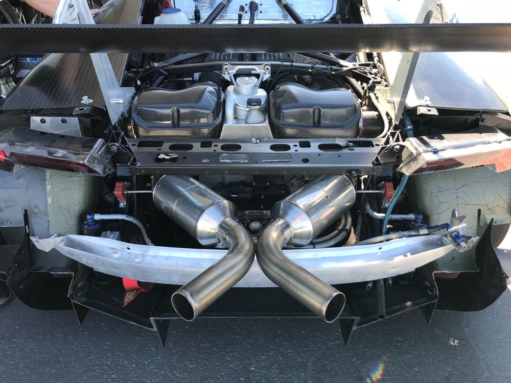 Lamborghini Huracan Super Trofeo silenced muffler - Burns Stainless