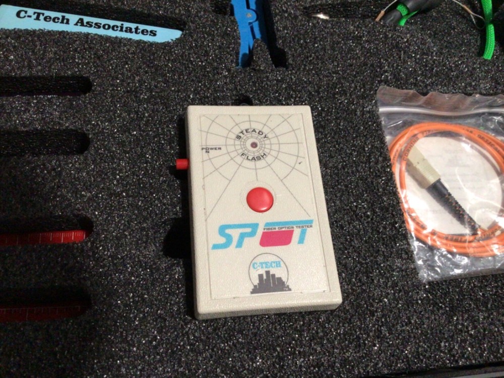 C-Tech Fiber Optic Tool Kit Strippers Crimpers SPOT Tester Case training system