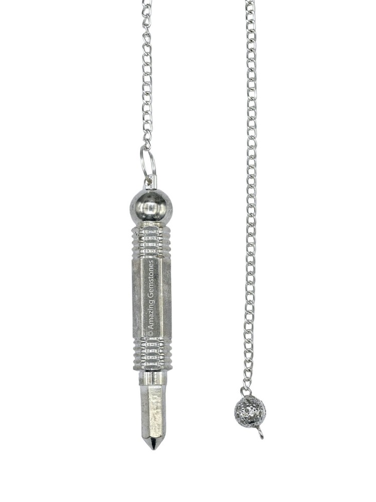 Metal Pendulum Silver 3 Piece Openable Steel Copper Pendulum for Divination