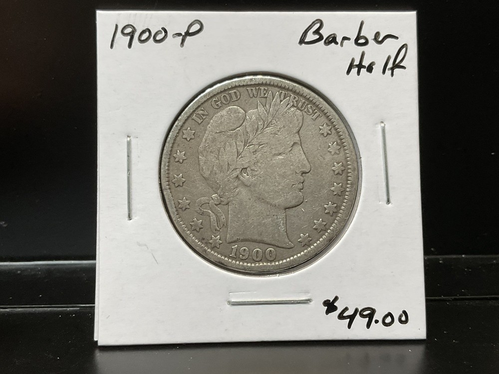 1900-P  Barber Half