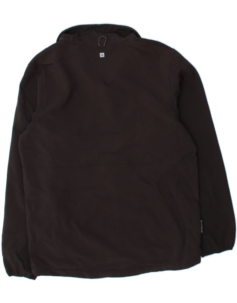 MOUNTAIN WAREHOUSE Mens Tracksuit Top Jacket Medium Black Polyester CC01