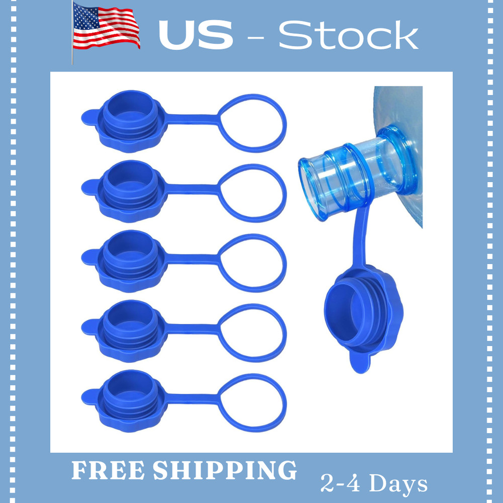 5 Pcs Reusable 5 Gallon Water Jug Caps Leak Proof Bottle Lids 55mm Water Bottles