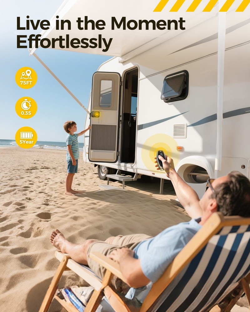 KYX RV Door Lock Keyless Entry with Remote & Password