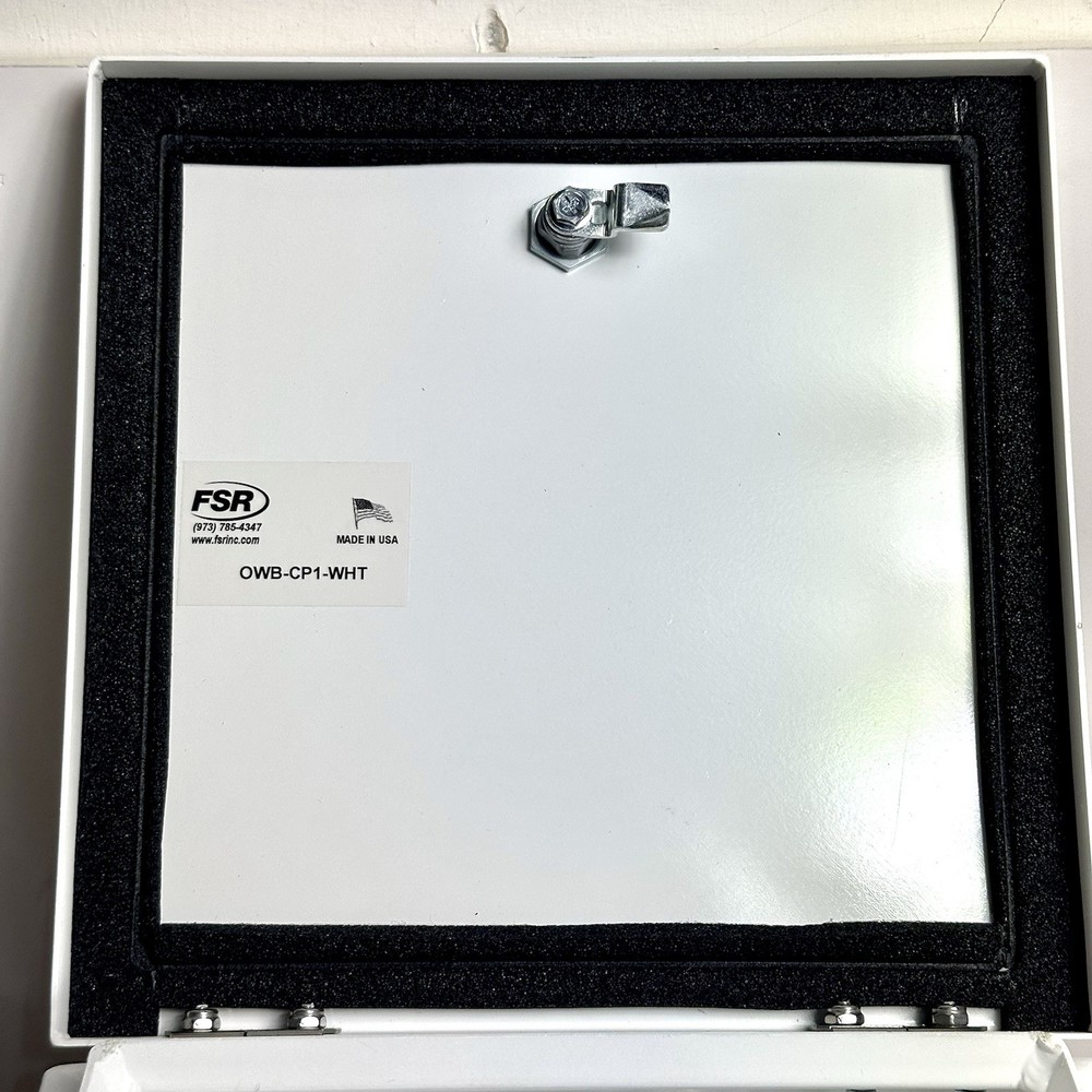FSR OWB-CP1-WHT Outdoors locking wall box