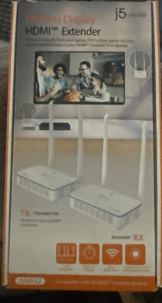 j5create | JVAW52 | Wireless Display HDMI Extender | White |