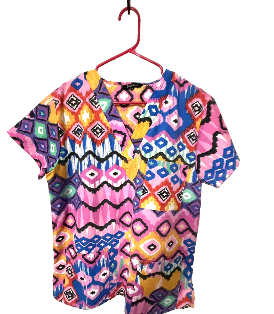 "Just Love" Ladies Scrub Top Size Medium