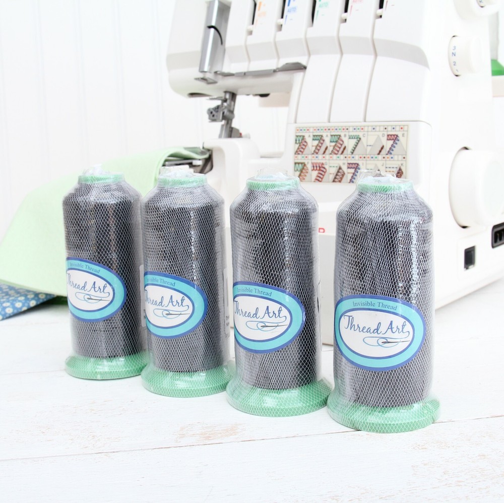 Threadart Invisible Thread - Huge 6600M Cones 0.004 Diameter - Clear & Smoke