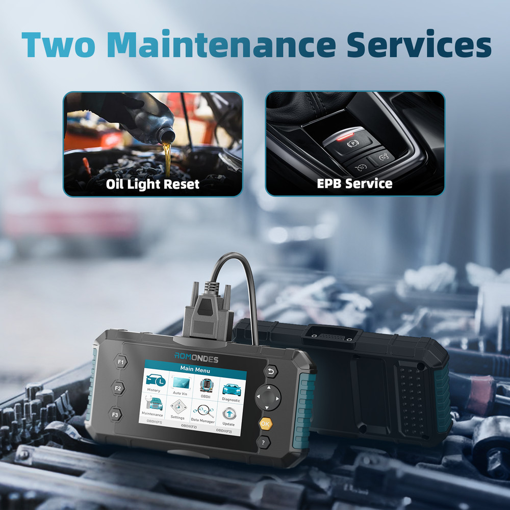 Romondes RD3000 OBD2 Scanner Code Reader ABS Engine System EPB OIL Reset