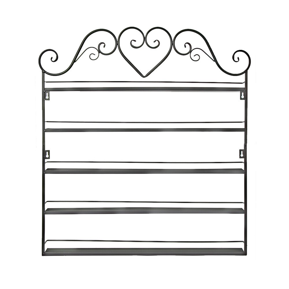 5 Tier Nail Polish Rack Metal Display Organizer Wall Mounted Holder Stand Assemb