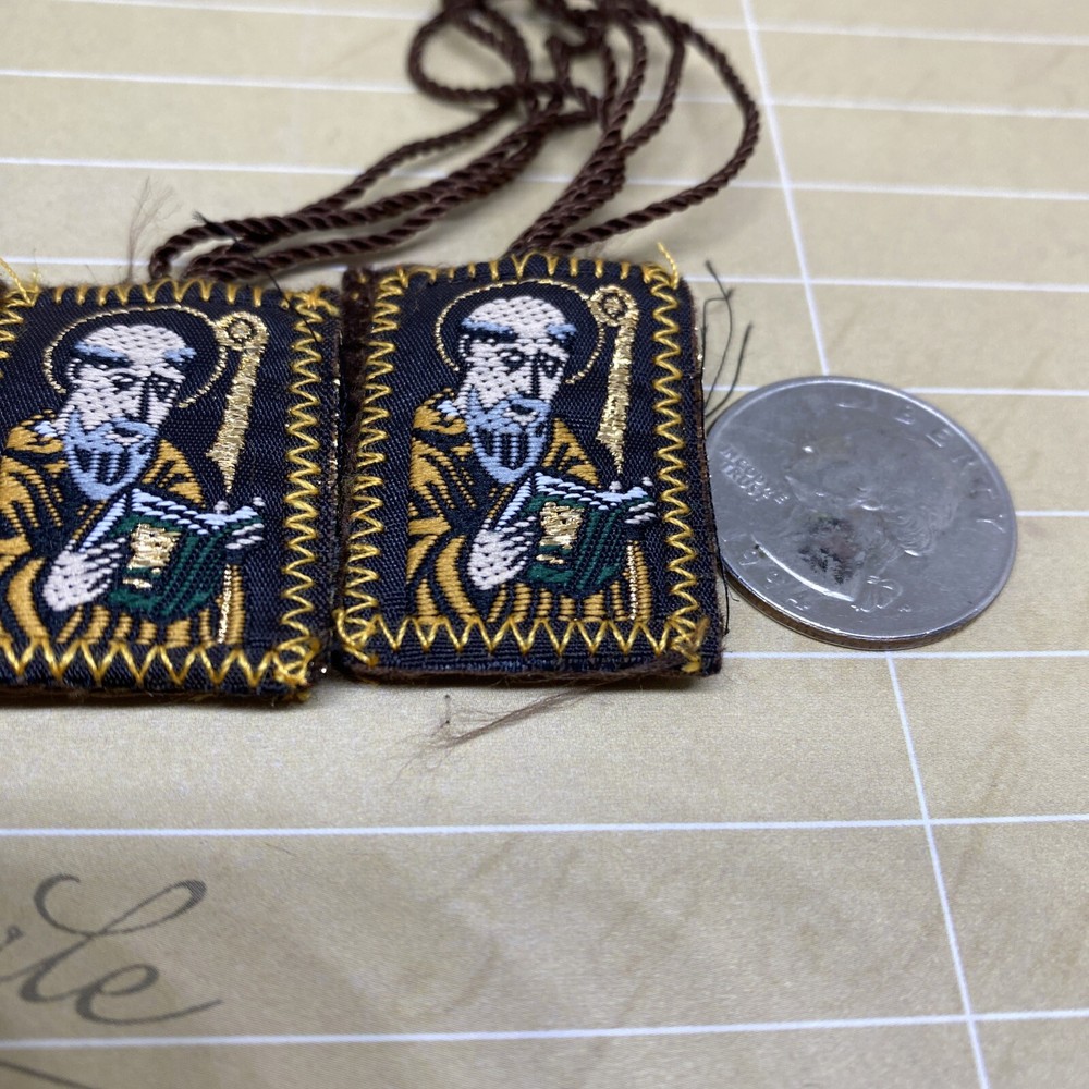 Escapulario de san Benito / St Benedict Scapular 3 pc