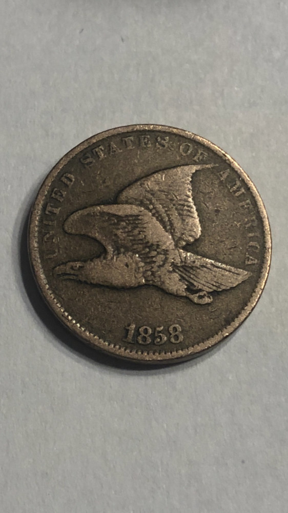 1858 Flying Eagle Cent VF, VERY ATTRACTIVE PROBLEM-FREE COIN, Sml Letters