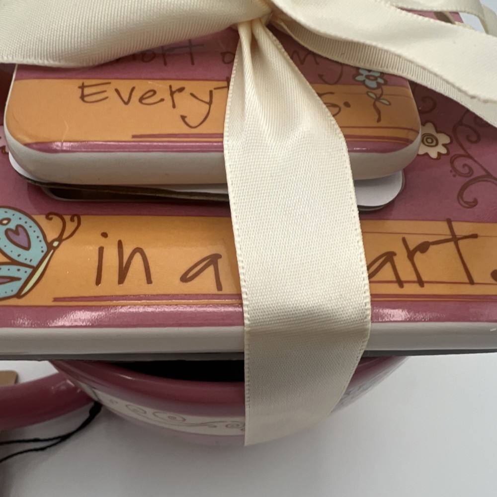 Encore Ceramic 2008 Three-Piece Set Mug 16oz, Baking Dish, Microwave Safe