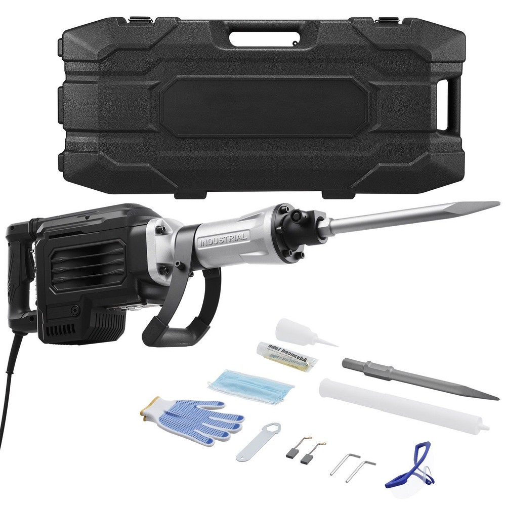 3000W 1700BPM Electric Demolition Hammer with Case