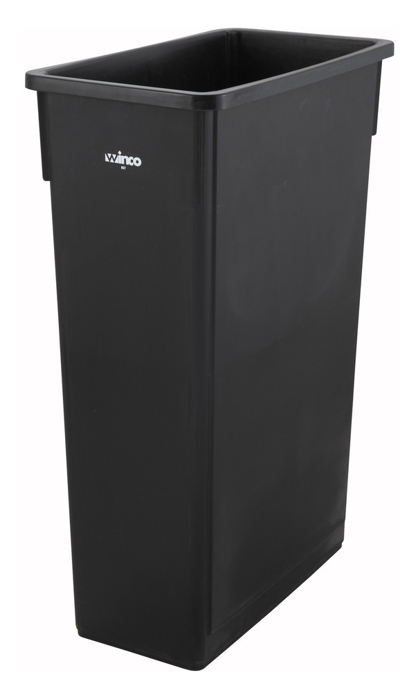 23gal Slender Trash Can, Black (1 Each)