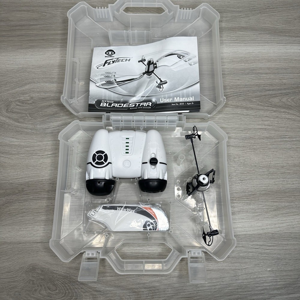 WowWee FlyTech Bladestar Altitude with Attitude Helicopter Toy Open Box