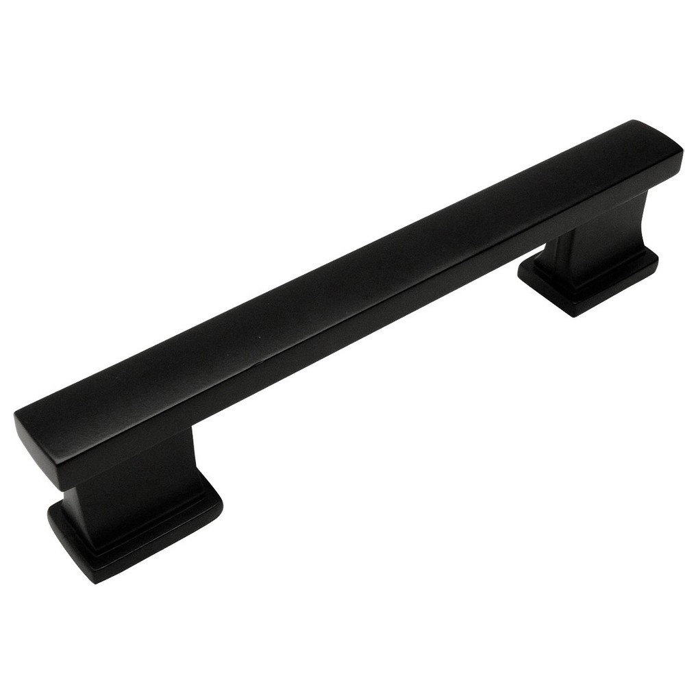 Cosmas Cabinet Hardware Flat / Matte Black Contemporary Pulls #702-4FB