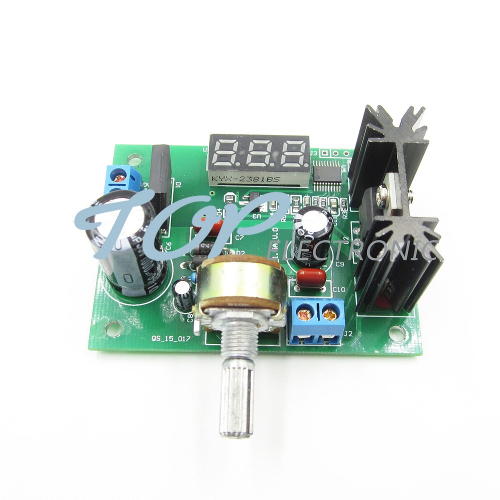 AC/DC LM317 Step-down Voltage Regulator Power Supply Module LED Voltmeter