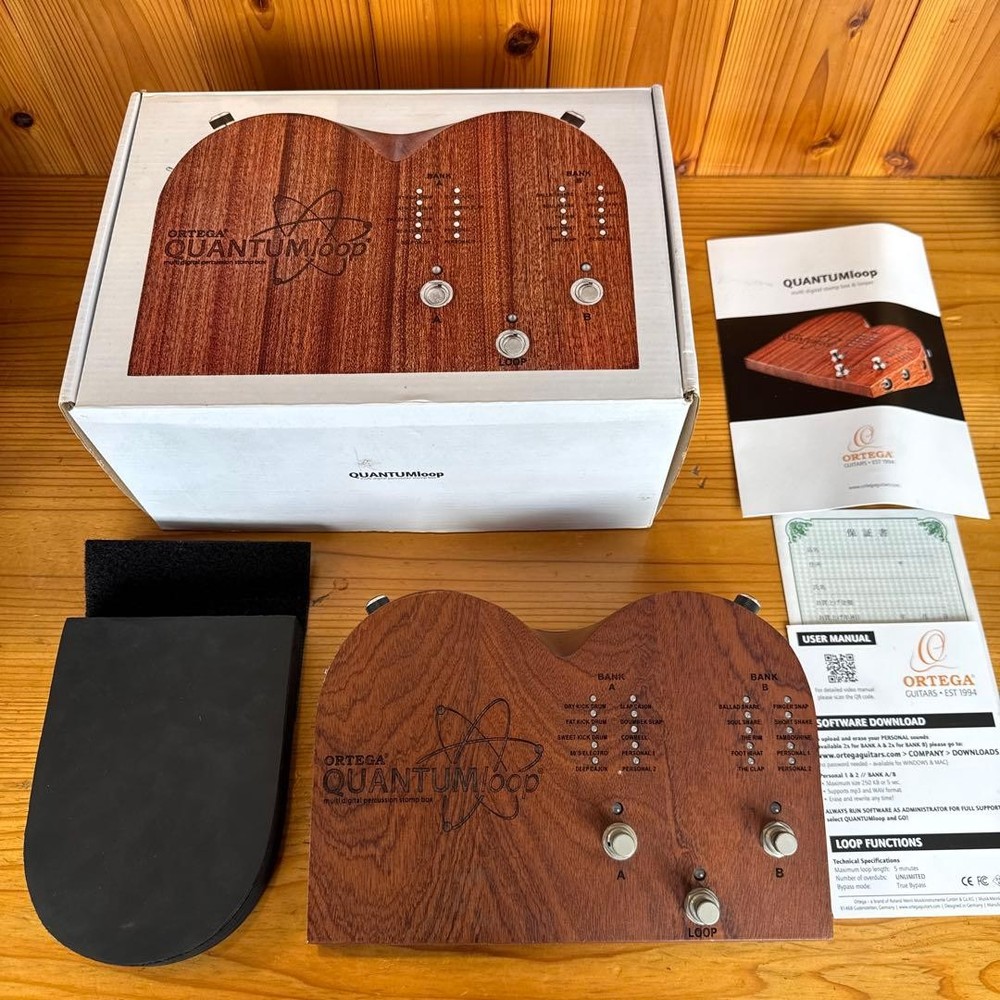 ORTEGA QUANTUMloop Multi Digital Stomp Box Loop Cajon